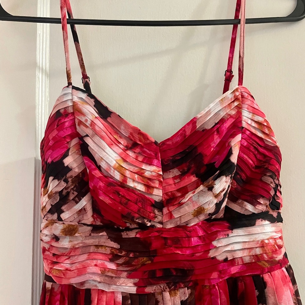 Express Red Pattern/ Multi ColorMini Dress - image 2